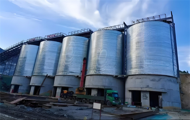 西双版纳螺旋卷板仓施工现场